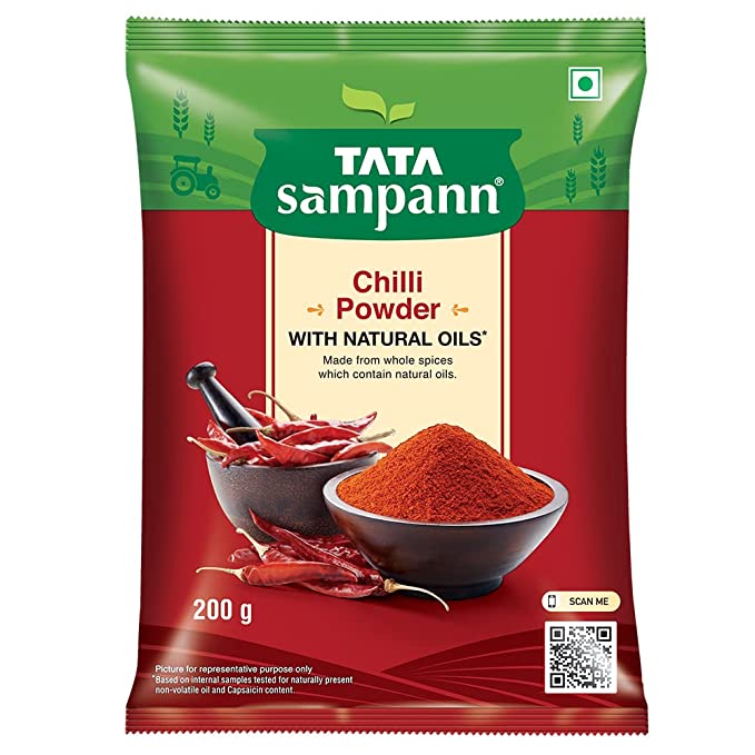 Tata Sampann Chilli Powder With Natural Oils, 200g